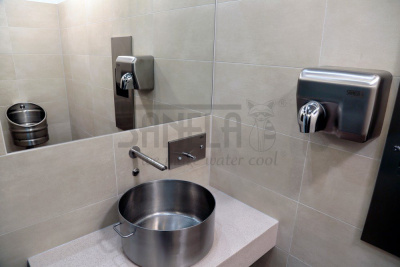 Настенный бесконтактный кран SLU 39X арт: 03391 Sanela Чехия (фото, схема)