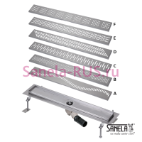 Нержавеющий водоотводящий желоб, 950мм SLKN 04A(X) - SLKN 04F(X)