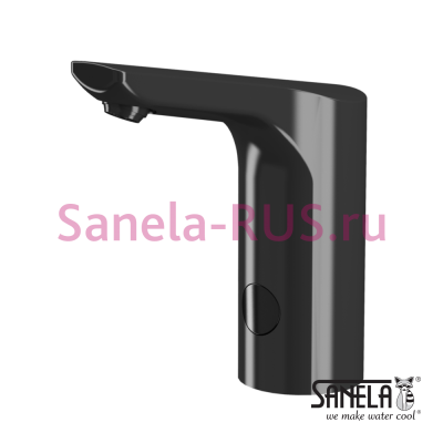 Сенсорный кран черного цвета SLU 57V арт: 03571 Sanela Чехия (фото, схема)