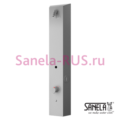 Нержавеющая жетонная душевая панель с пьезо кнопкой и термостатическим смесителем SLZA 29T арт: 89291 Sanela Чехия (фото, схема) Нержавеющая жетонная душевая панель с пьезо кнопкой и термостатическим смесителем SLZA 29T арт: 89291 Sanela Чехия (фото, схема)