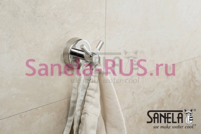 Нержавеющая двойная вешалка SLZD 01 арт: 62010 Sanela Чехия (фото, схема)